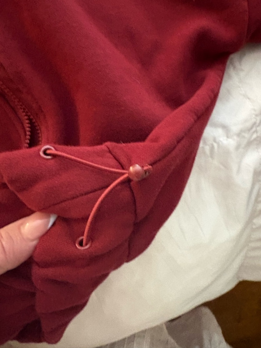 POPFLEX Crimson Half-Zip warmup Hoodie - Picture 9 of 9